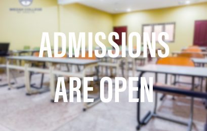 Admissions are Open
